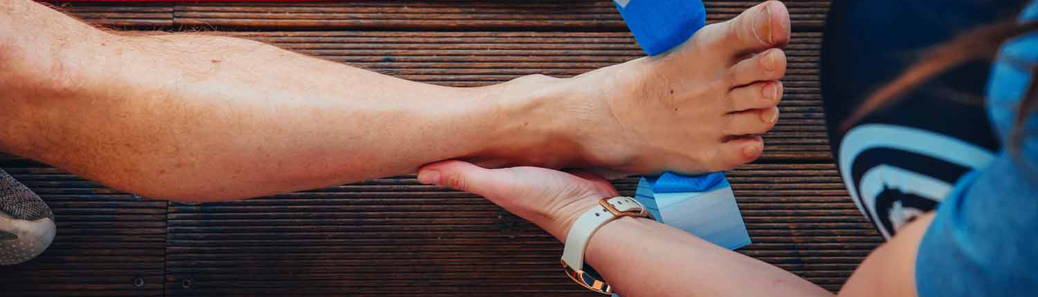 Foot Strapping Healing Injury